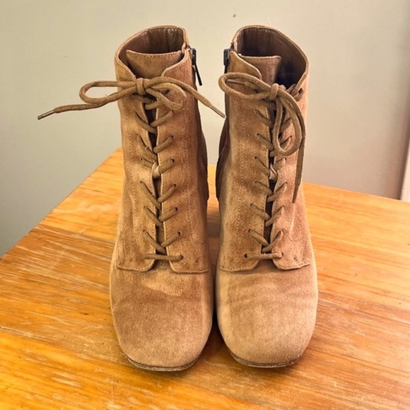 Vince Halle Suede Chunky Heel Boot - Picture 4 of 12